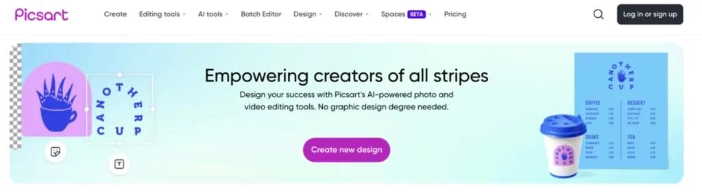 Picsart AI art generator