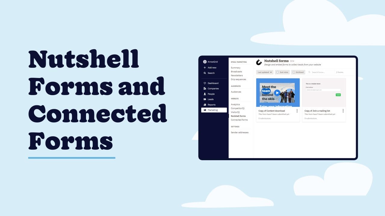 Nutshell Formulare und verbundene Formulare