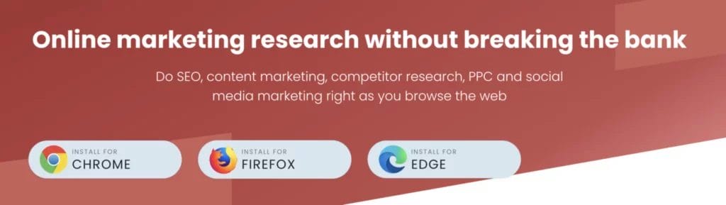 Screenshot of Keywords Everywhere keyword research tool