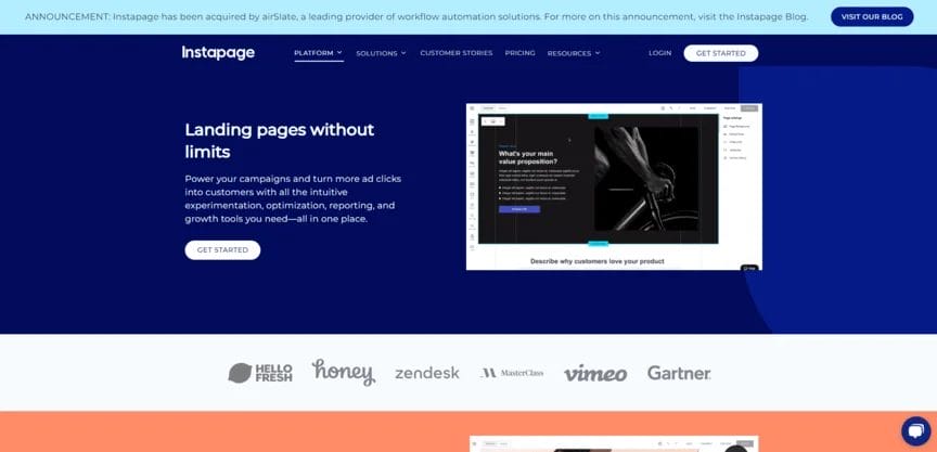 Instapage is one of the best landing page builders