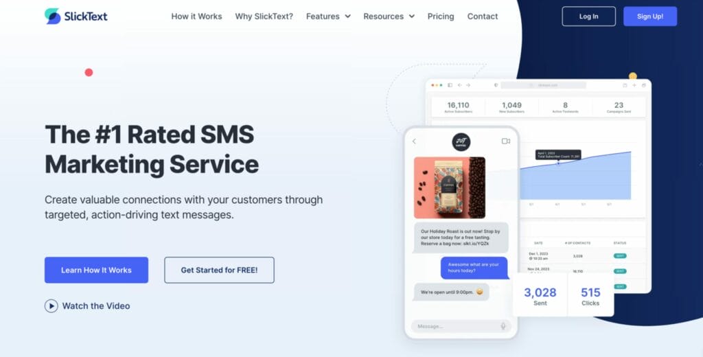 SlickText SMS marketing app