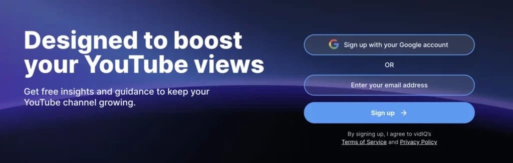 Screenshot of VidIO YouTube keyword research tool