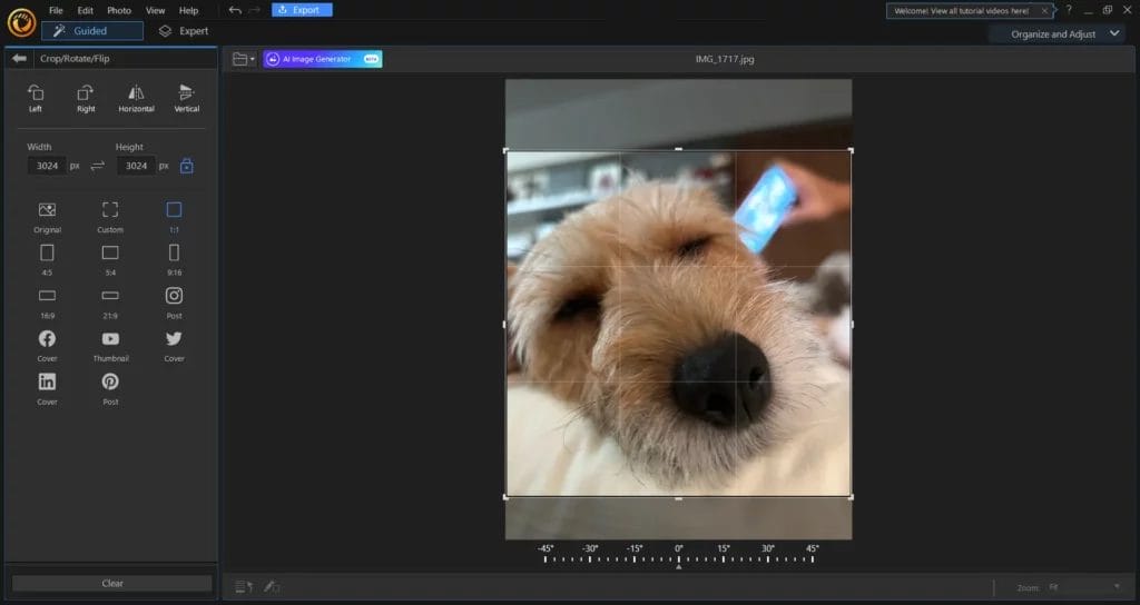 PhotoDirector Essential best free photo editing software