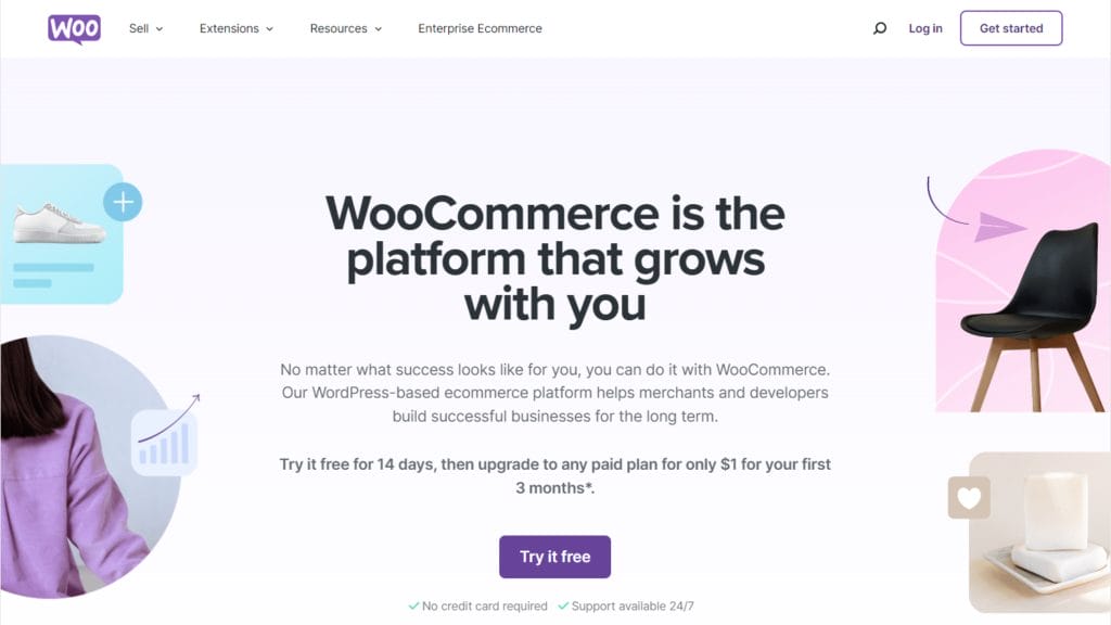 WooCommerce ecommerce platform homepage