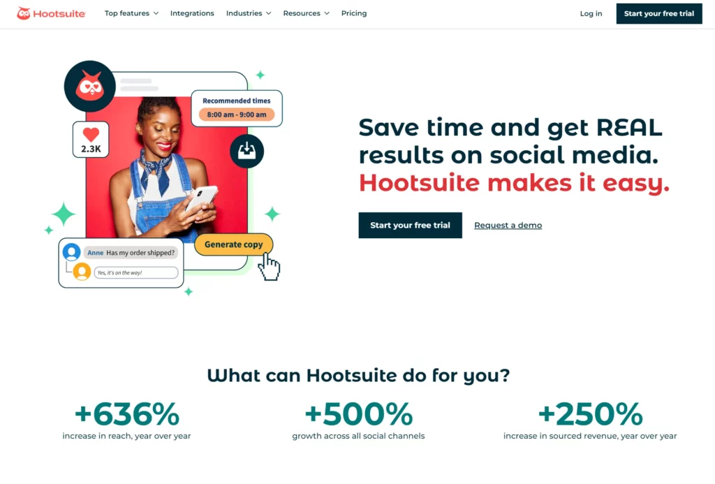 Hootsuite software for startups