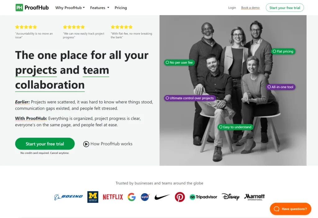 ProofHub software for startups