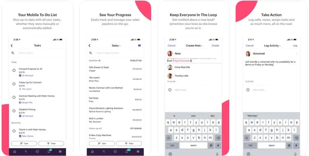 copper iphone crm app