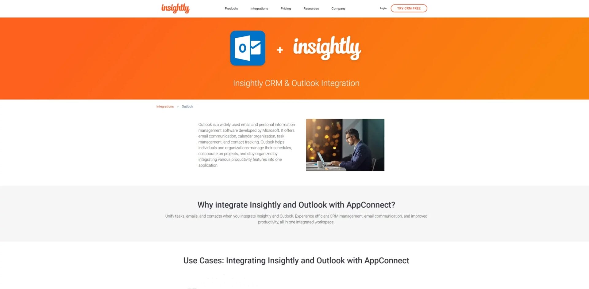 Insightly CRM Outlook integration