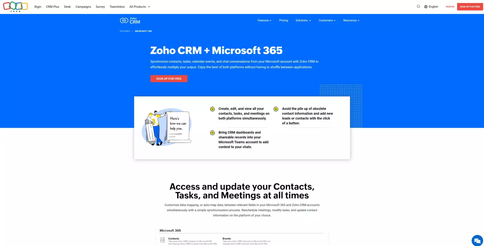 Zoho CRM Outlook integration