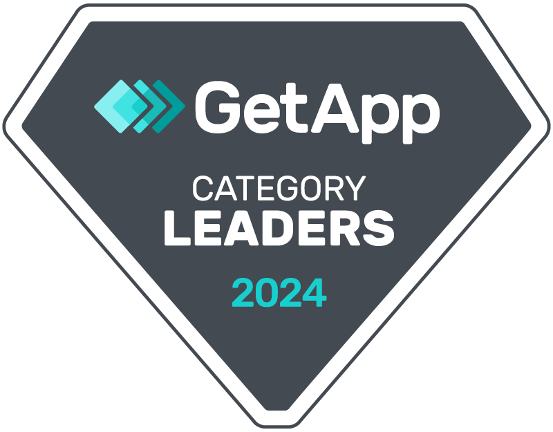 Nutshell GetApp Category Leaders Badge for 2024