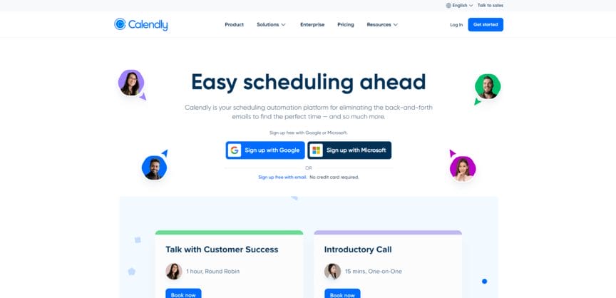 Calendly meeting scheduling app