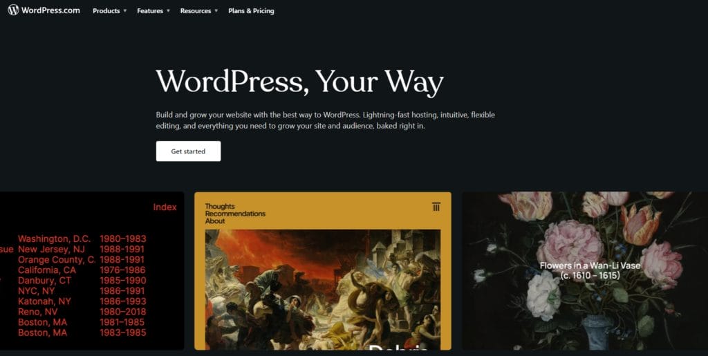 Homepage for WordPress SMB software