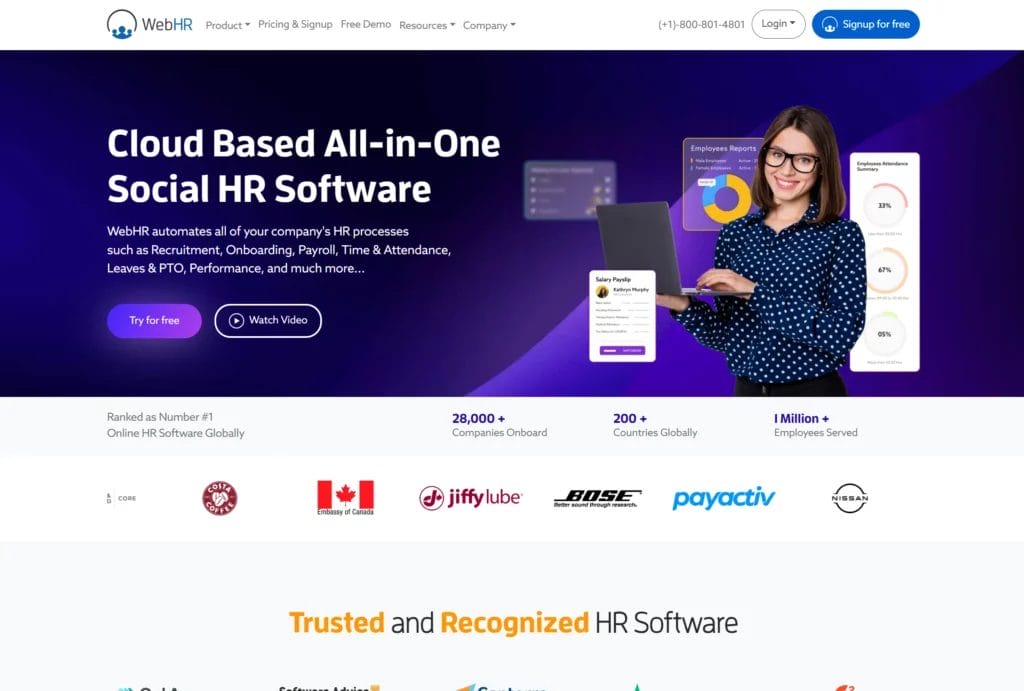 WebHR is one of the best applicant tracking systems