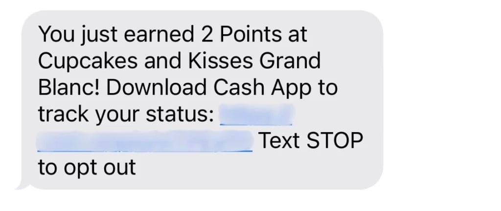 Marketing SMS with link