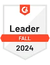 G2 CRM leader badge for Fall 2024