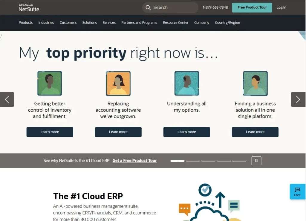 netsuite erp software for manufacturing companies