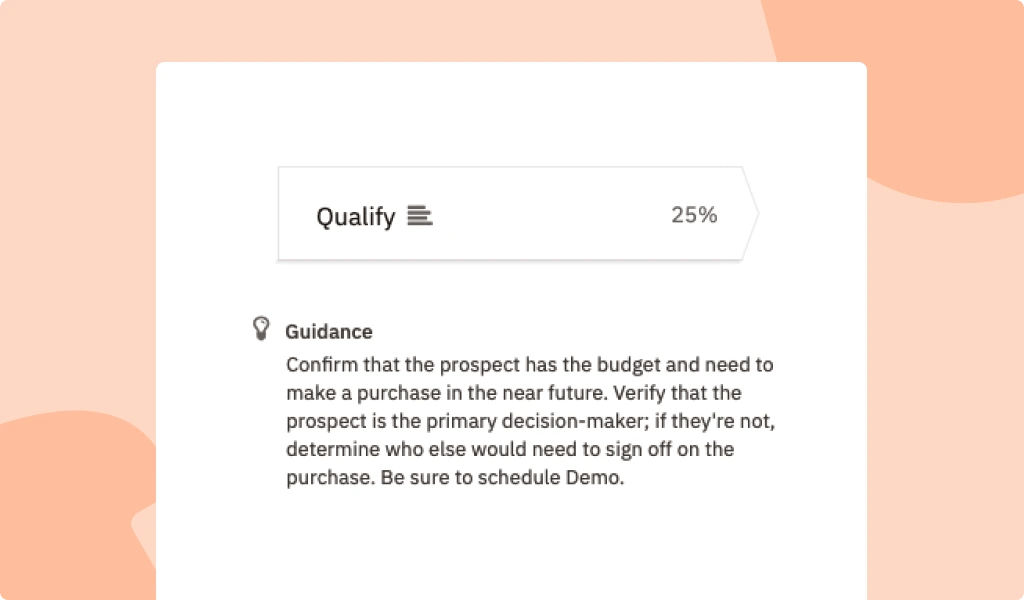 Sales Process Team Guidance