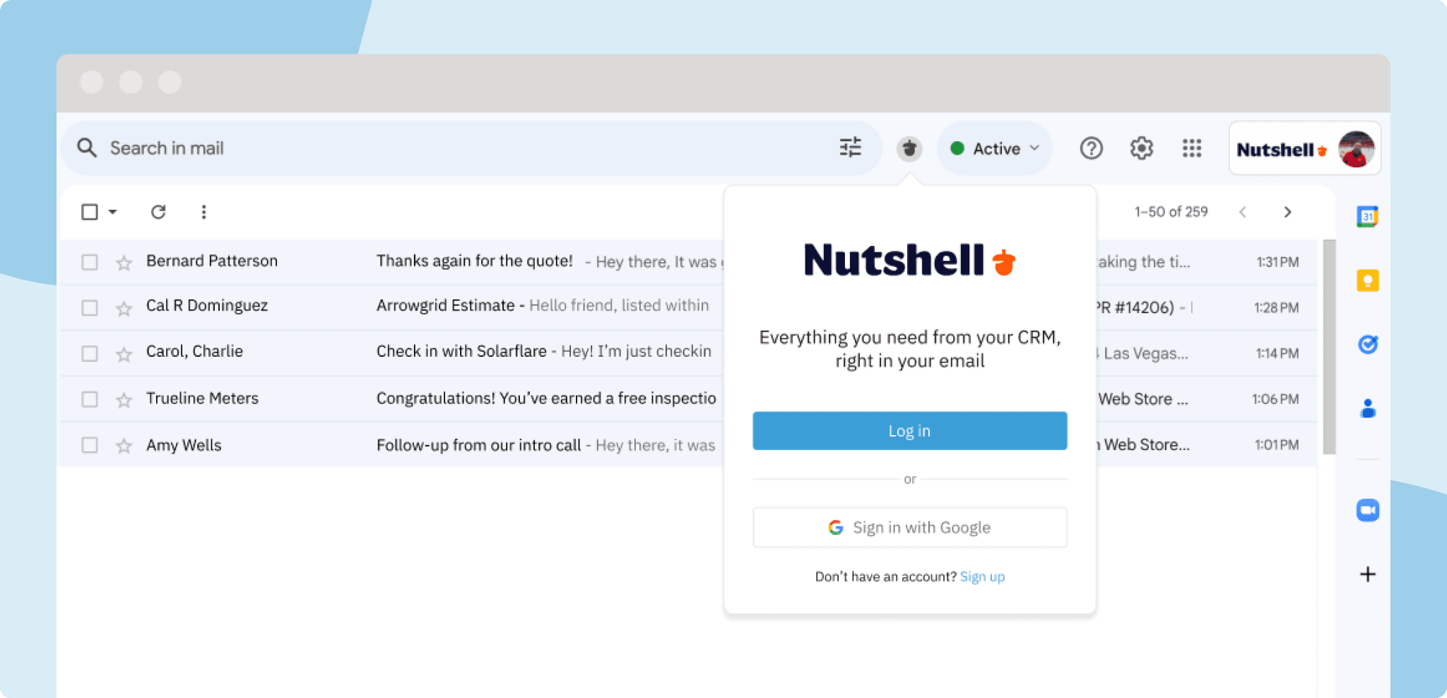 Send Templated Nutshell CRM Emails From Inside Gmail