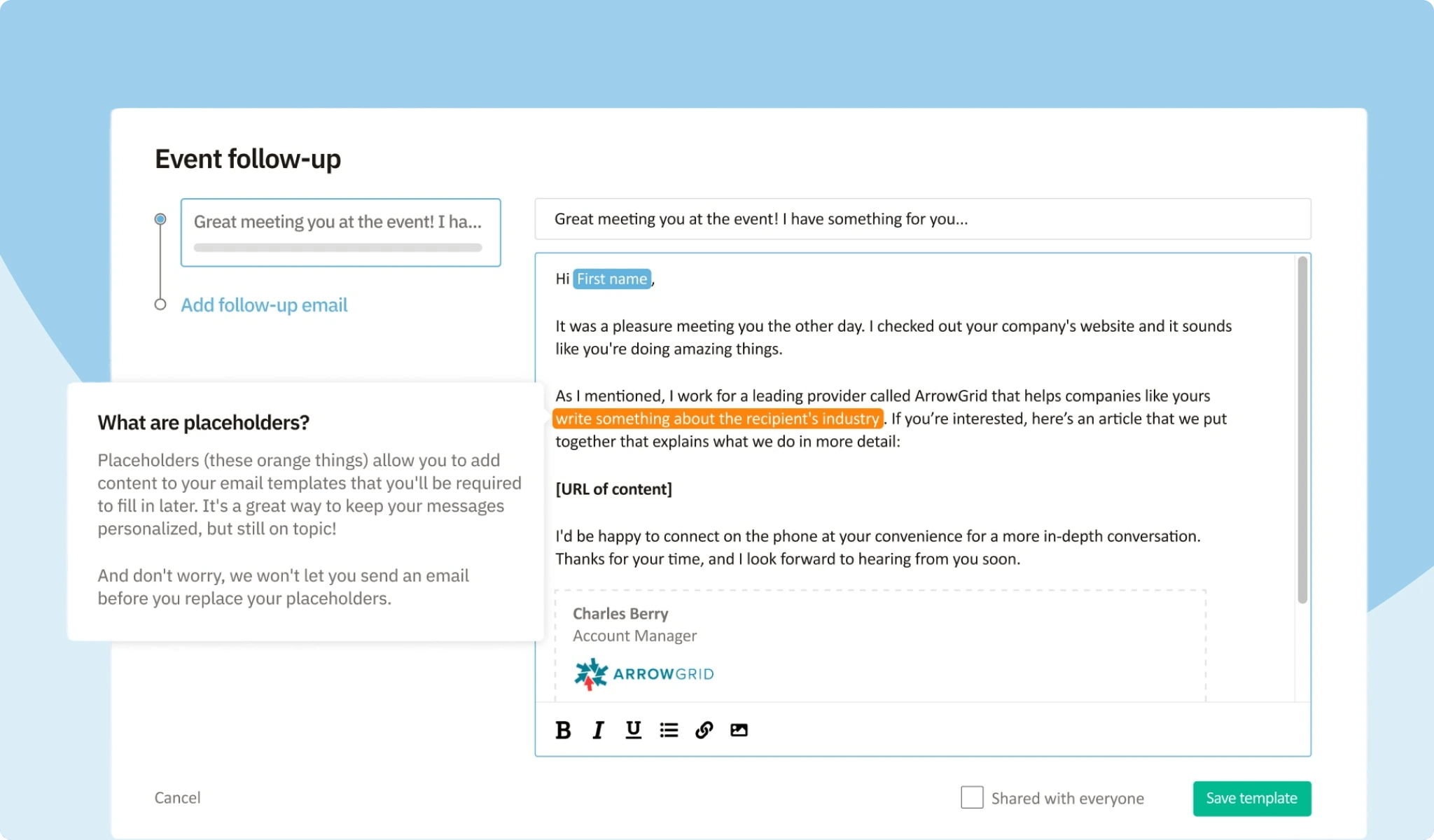 Sales Email Templates
