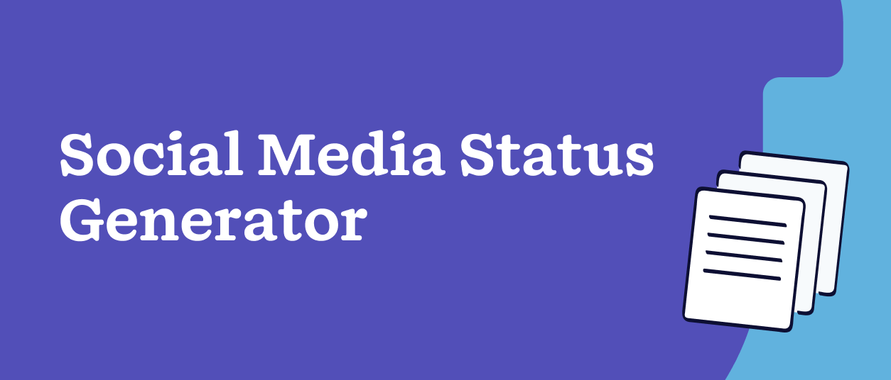 Social Media Status Generator