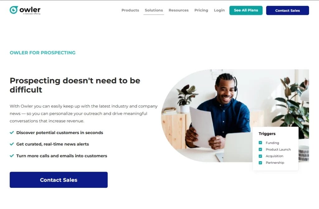 owler b2b sales prospecting tools