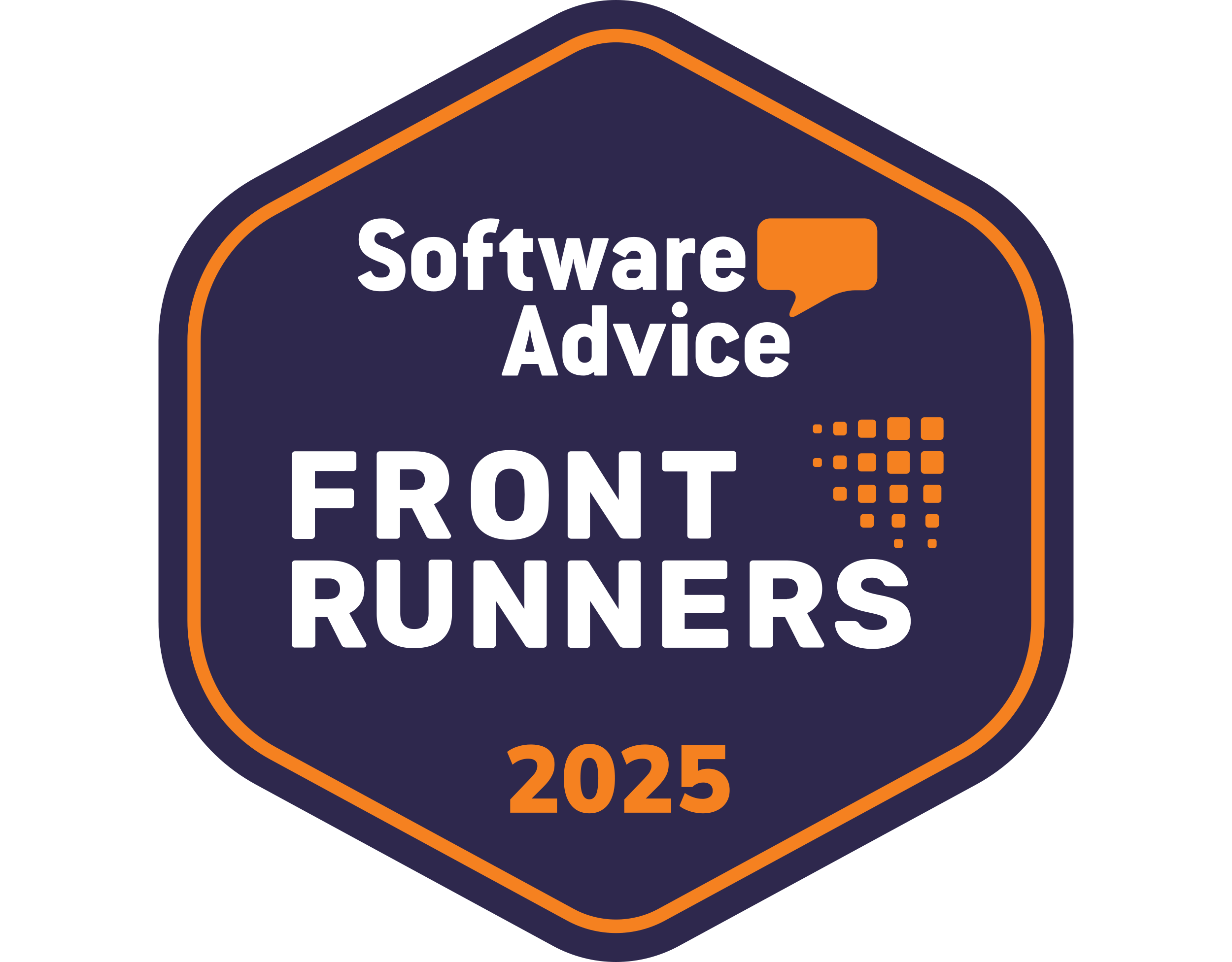 Software advice Front Runners 2025 badge