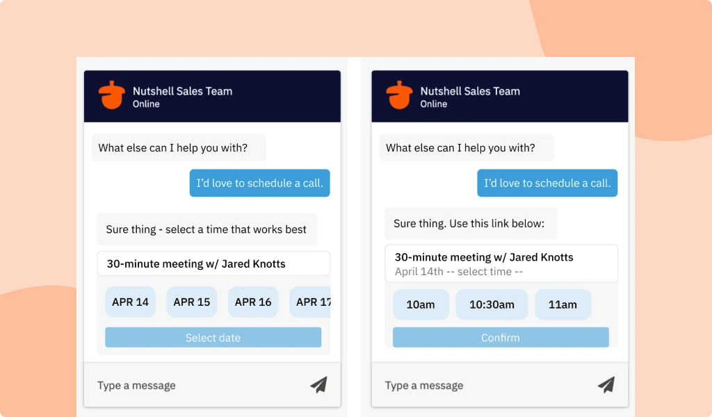 Sync Scheduler in Web chat