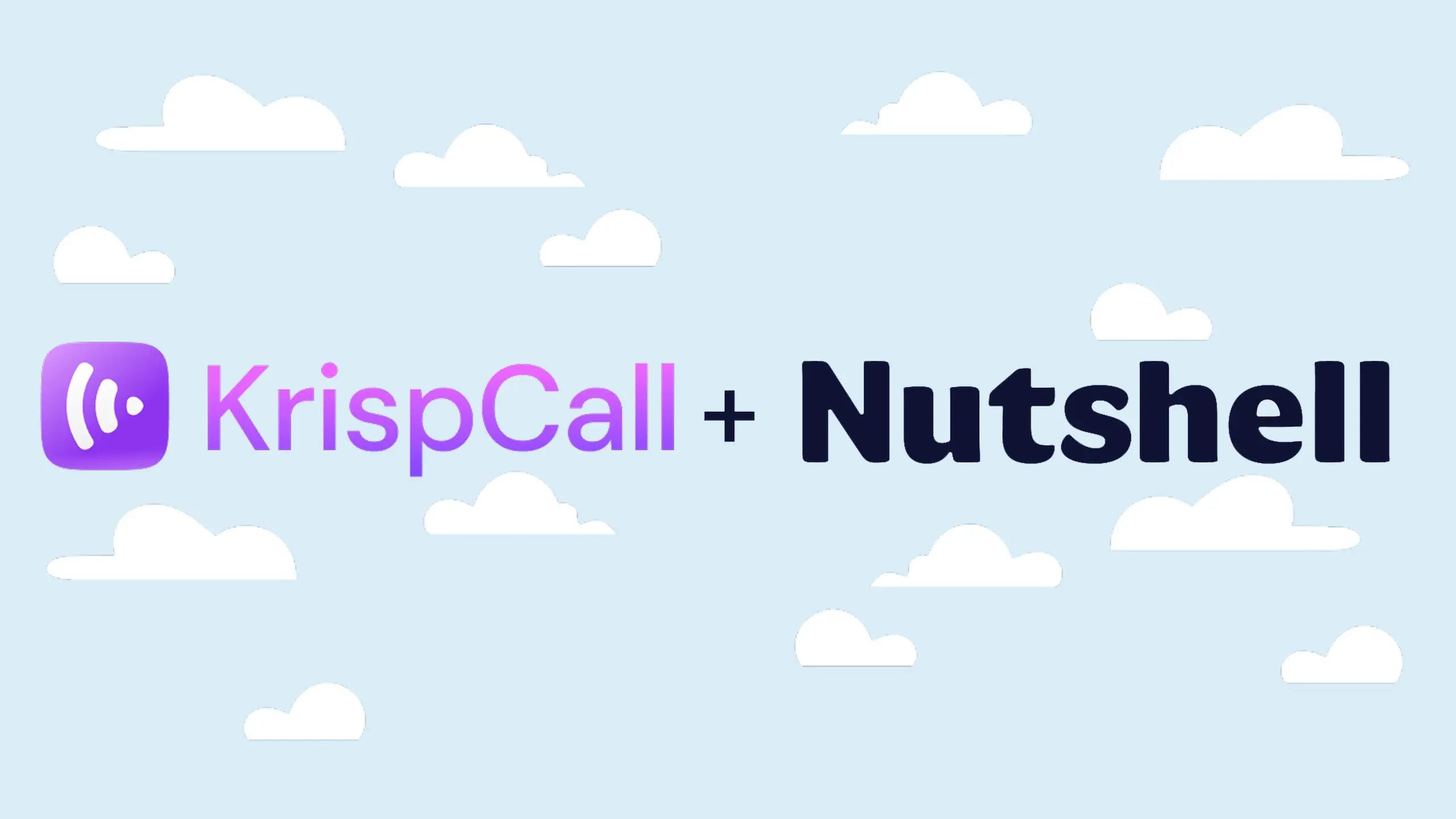 KrispCall and Nutshell logos