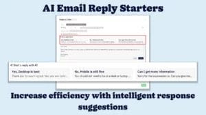 AI email reply starters blog post featured image