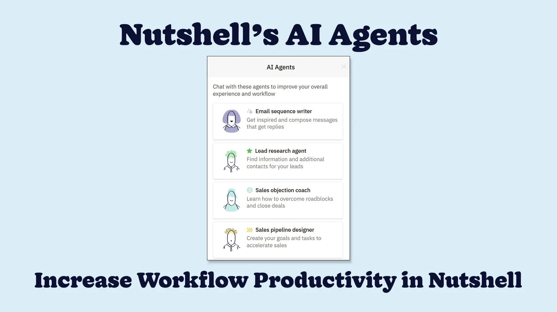 Nutshell's AI Agents - Increase Workflow Productivity in Nutshell