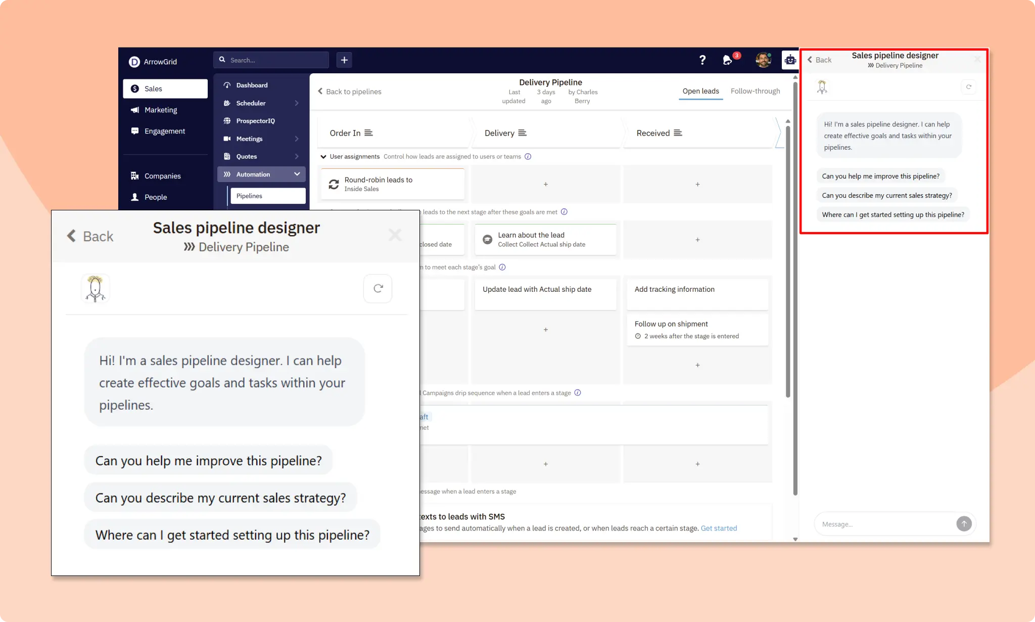 Nutshell's AI Agents - Sales Pipeline Designer
