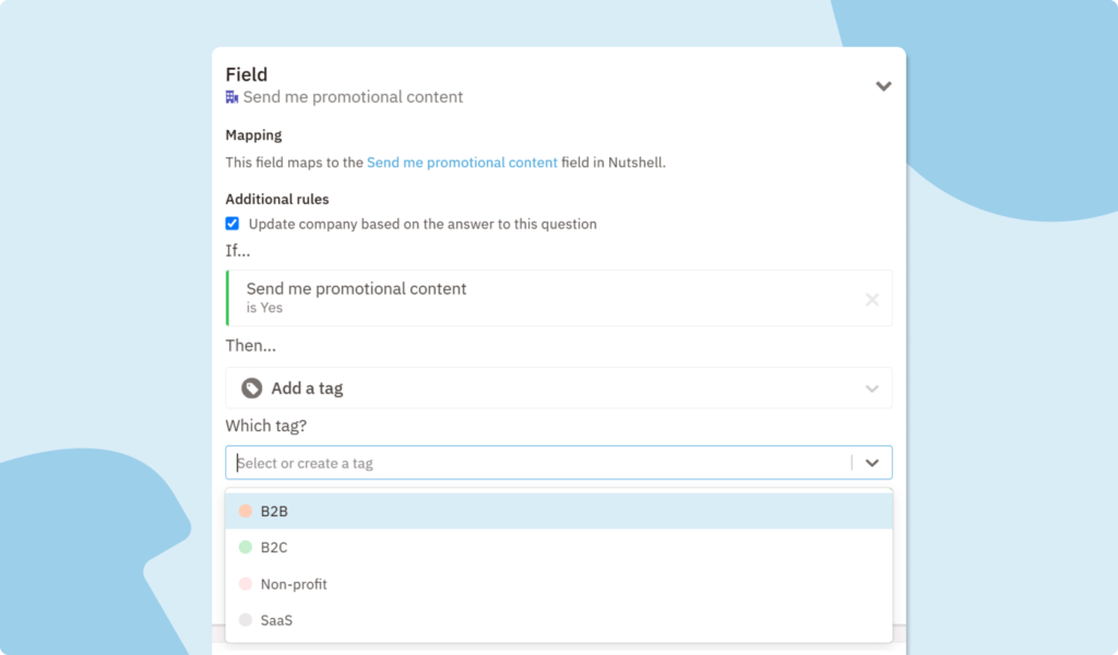 Automatically Tag a Company from a Form Response in Your CRM