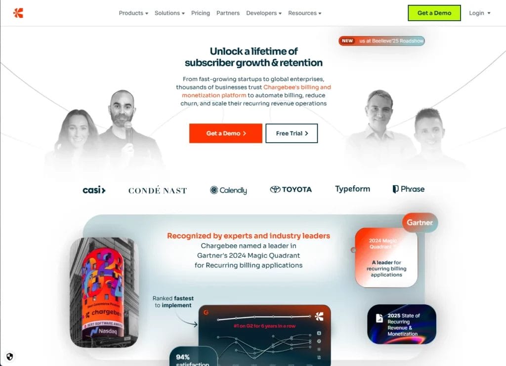 homepage of chargebee invoice generator