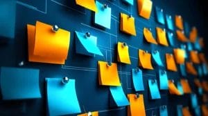 A cork board full of pinned notes