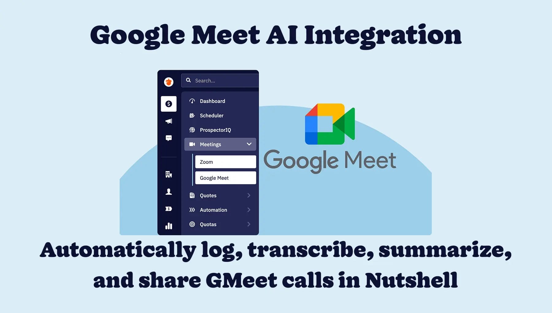 Google Meet CRM Integration Blog Post Featured Image