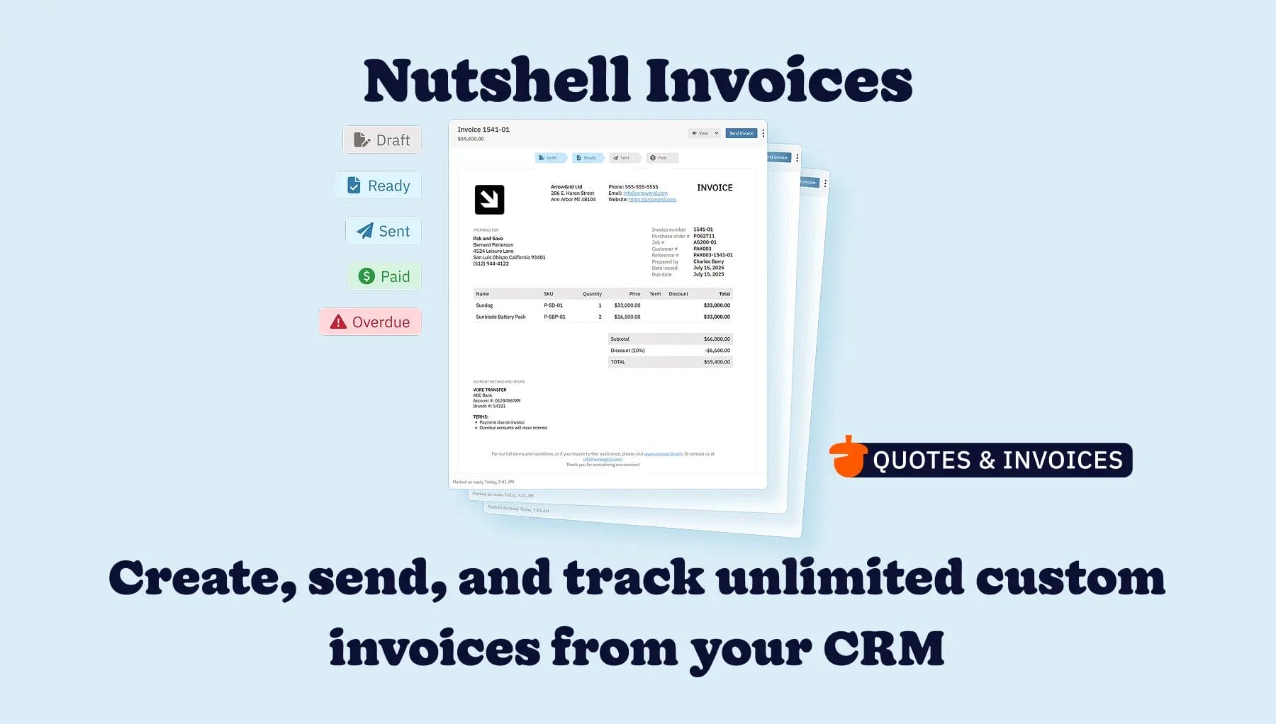 Nutshell Invoices - Announcement Blog Post Image