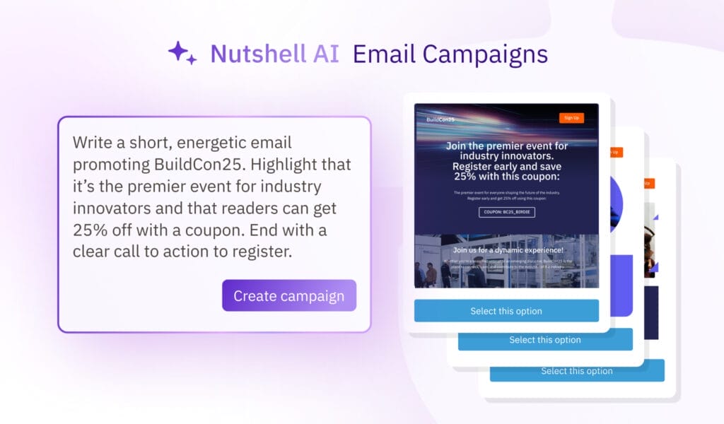 AI email campaign designer in Nutshell