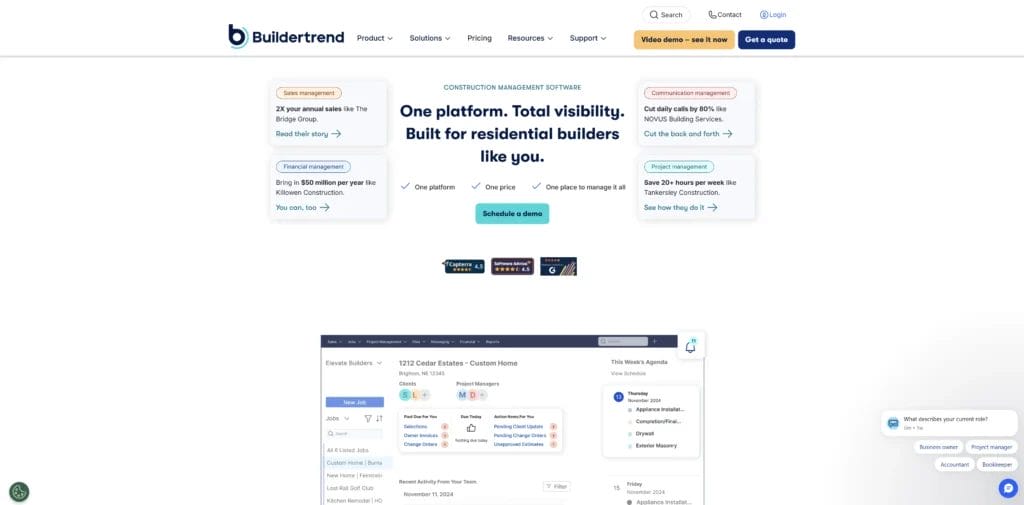 BuilderTrend Screenshot