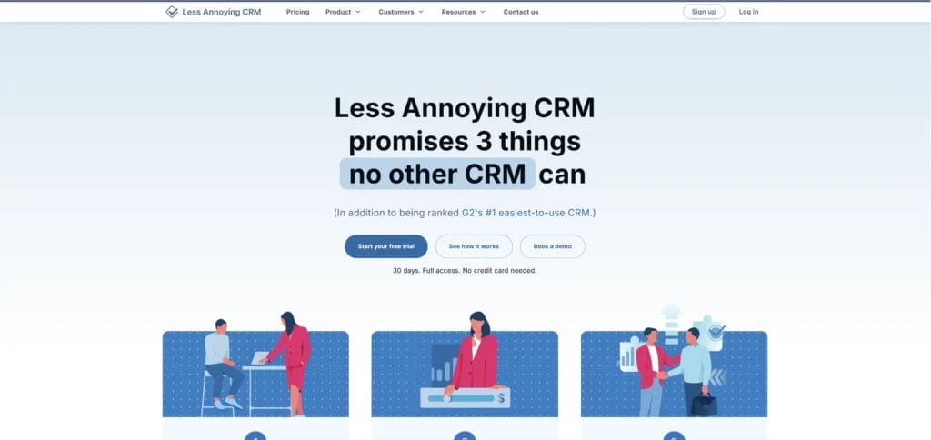 Less Annoying CRM Homepage
