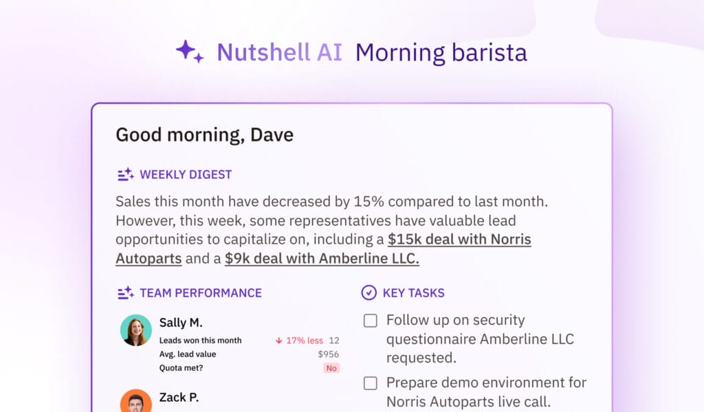 Nutshell's AI daily reporter