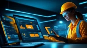 Construction manager using CRM software to manage projects and bids