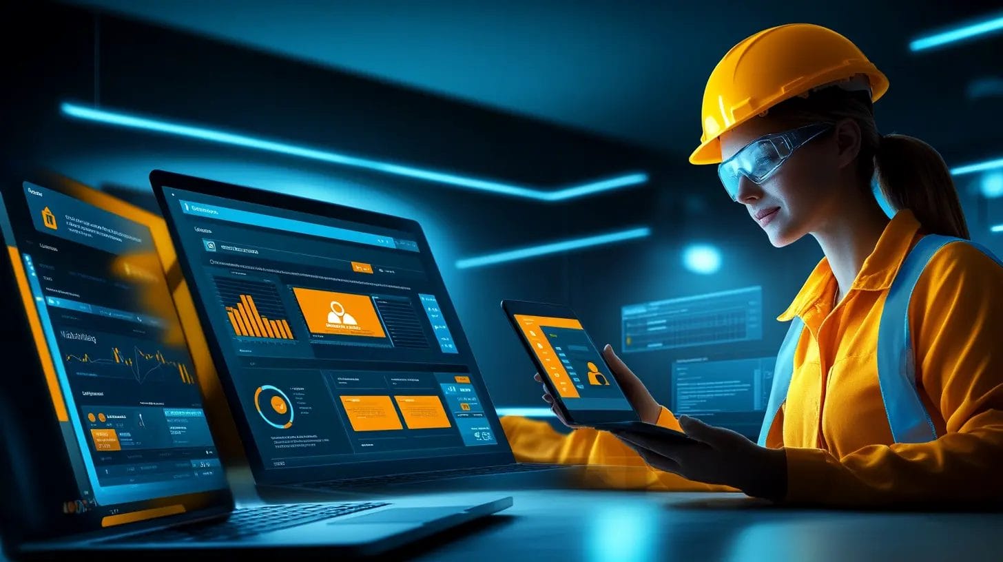 Construction manager using CRM software to manage projects and bids