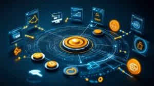 Graphic portraying how integrations connect Nutshell with other apps using viaSocket