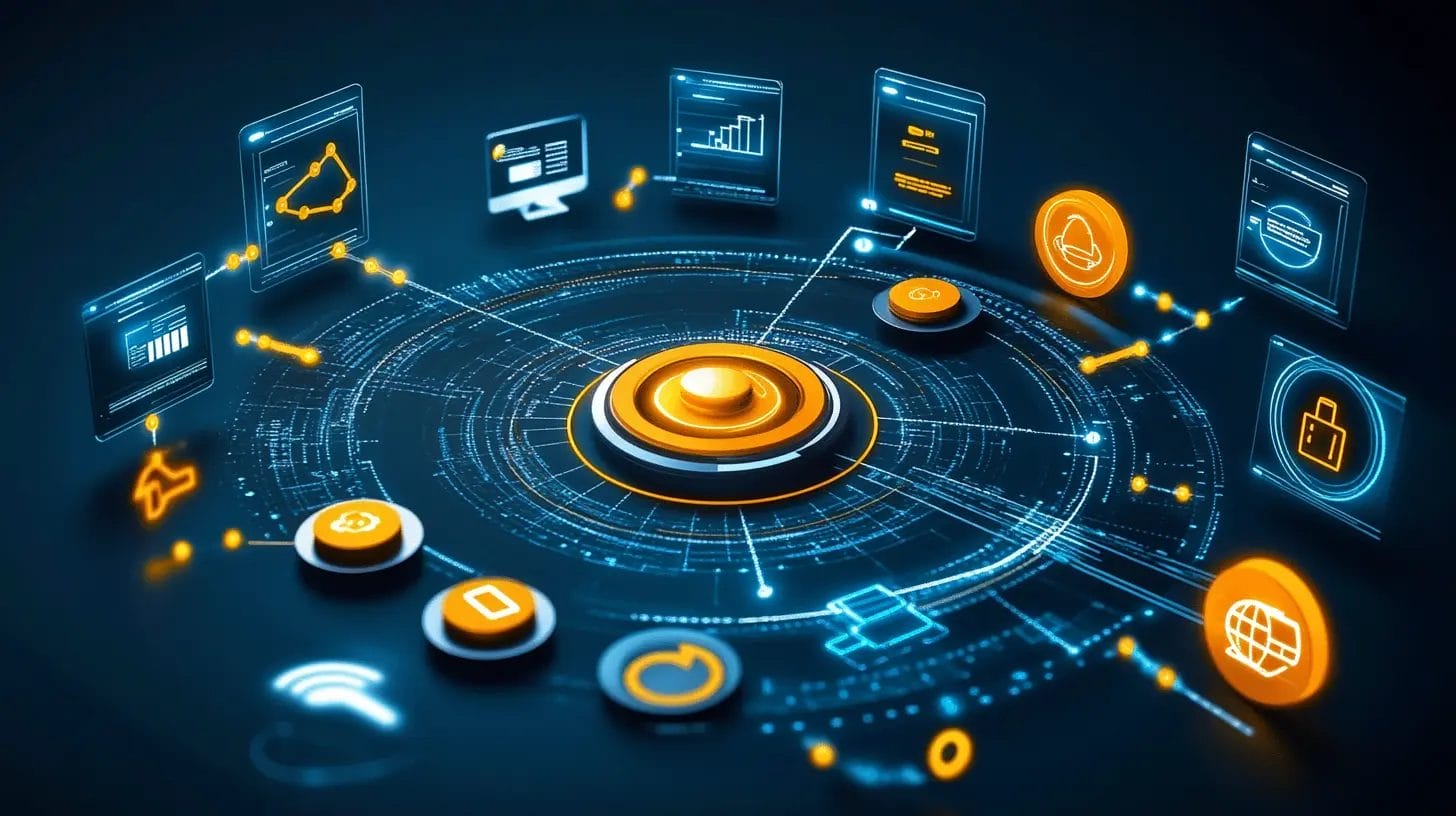 Graphic portraying how integrations connect Nutshell with other apps using viaSocket