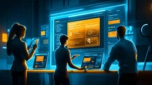 A small business team using an easy-to-use CRM