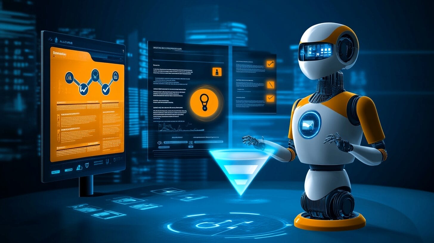 Visual representation of an AI agent ready to perform work