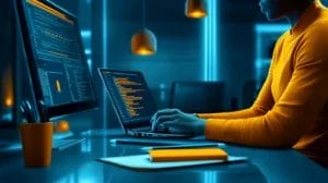 Organized sales professional planning next steps with streamlined CRM workflow on laptop